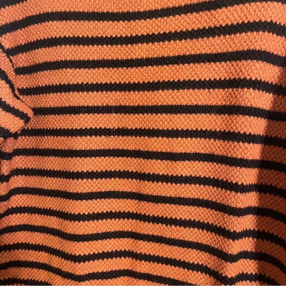 Kirundo Cozy Striped Sweater in Rust and Black - Picture 2 of 6